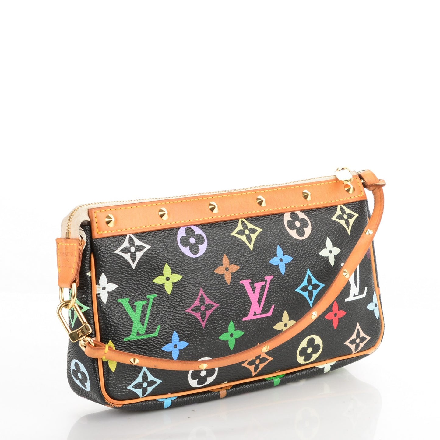 Monogram Multicolor Pochette Accessories Black