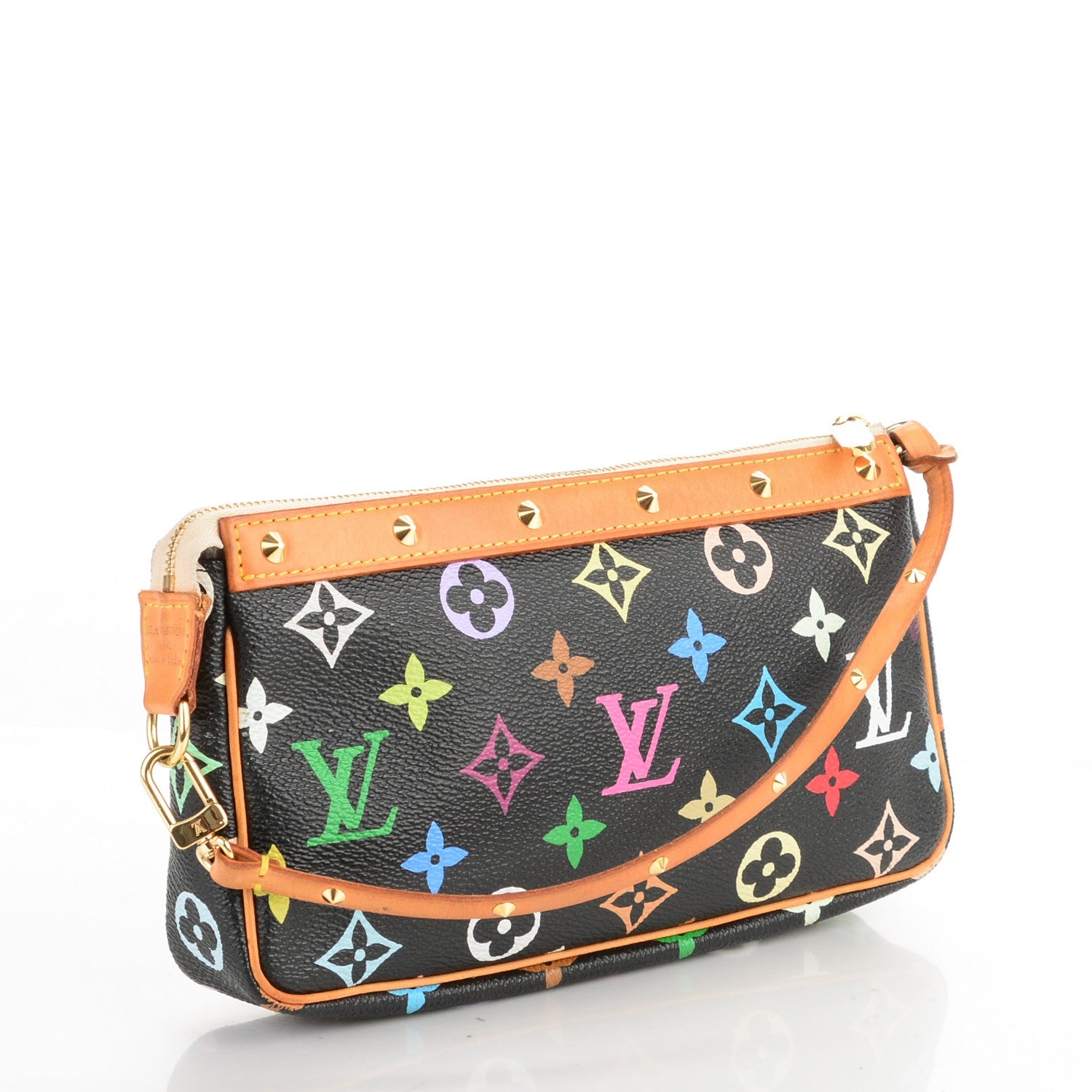 Louis Vuitton Monogram Multicolor Pochette Accessories Black 3 of 6