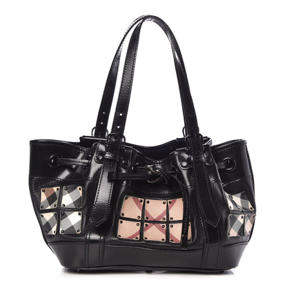Burberry Prorsum Nova Check Warrior Studded Armor Hobo Black 1 of 11