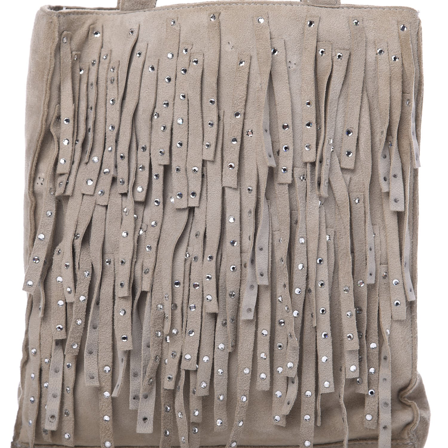 Chanel Suede Mini Fringe Tote Beige 13 of 13