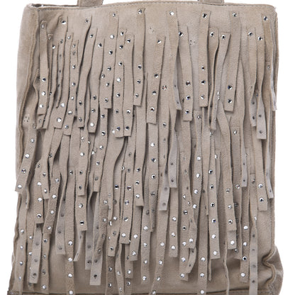 Chanel Suede Mini Fringe Tote Beige 13 of 13