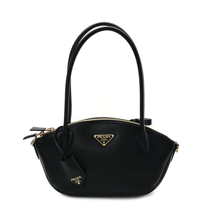 Prada City Calf Small Triangle Shoulder Bag Black 1 of 10