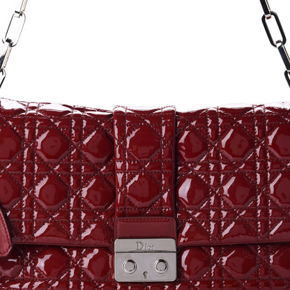 Christian Dior Patent Cannage New Lock Flap Red 10 of 10