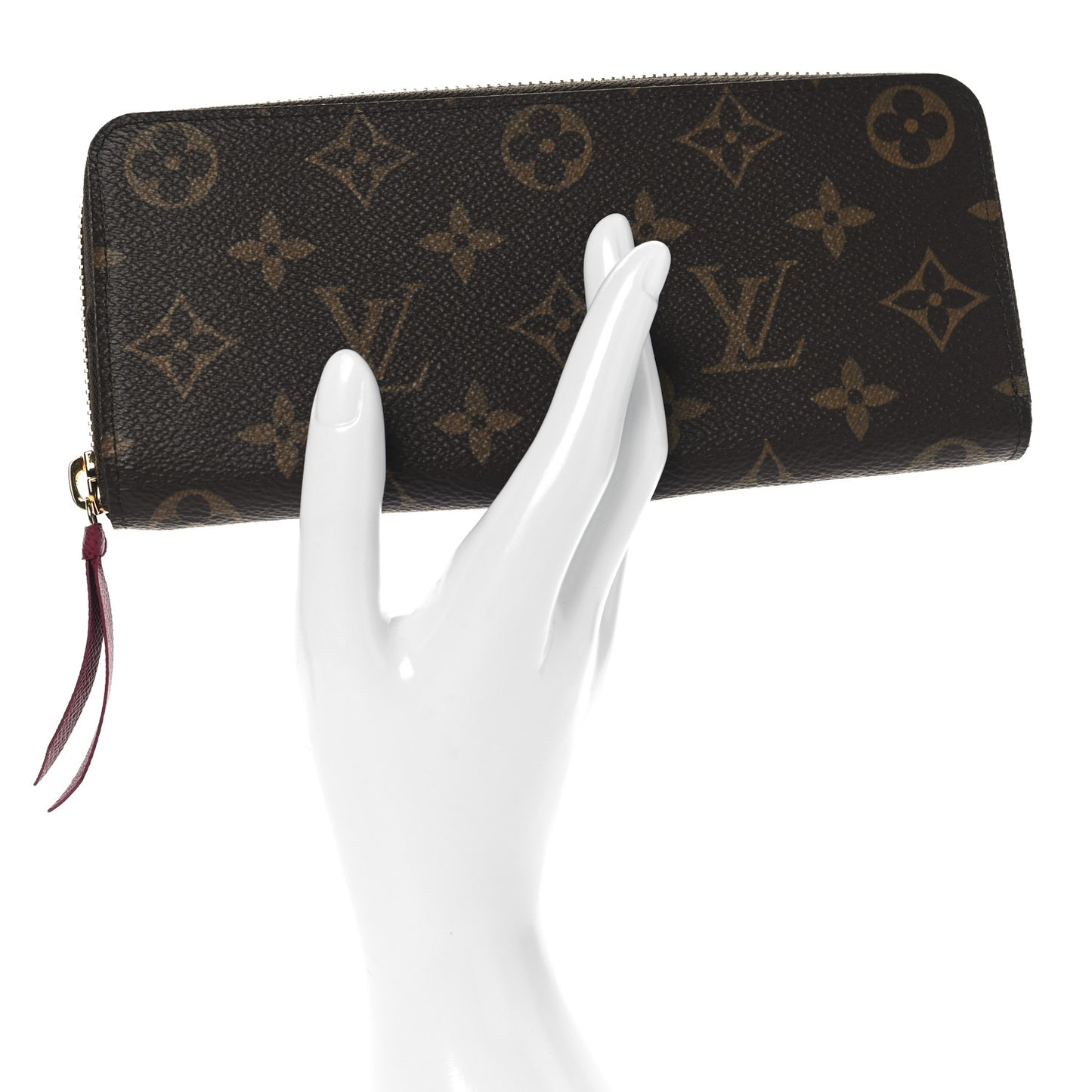 Monogram Clemence Wallet Fuchsia