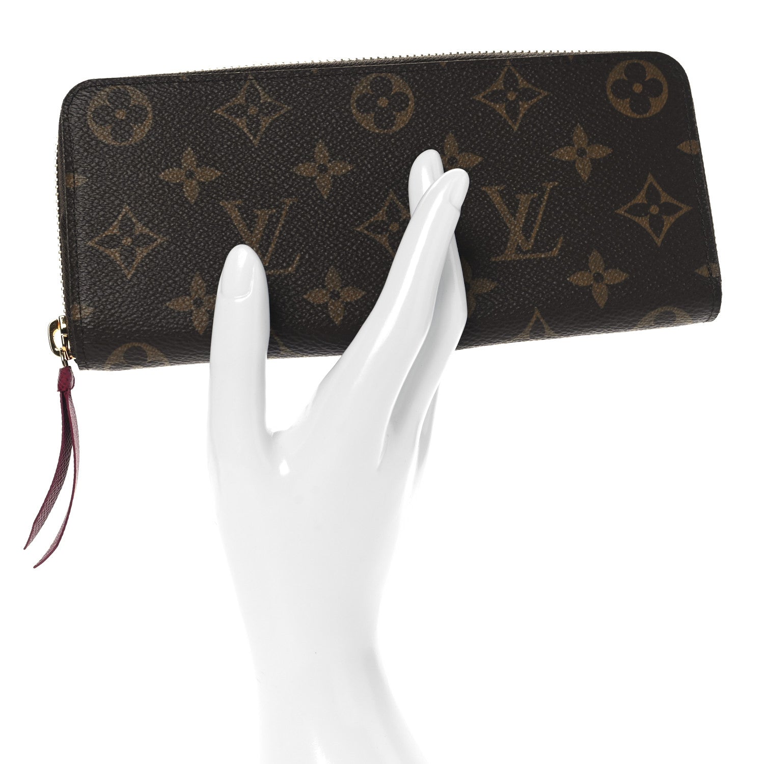 Louis Vuitton Monogram Clemence Wallet Fuchsia 2 of 7