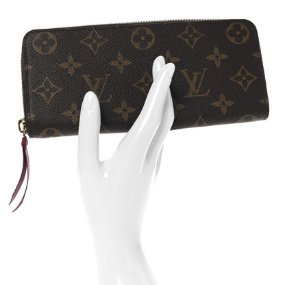 Louis Vuitton Monogram Clemence Wallet Fuchsia 2 of 7