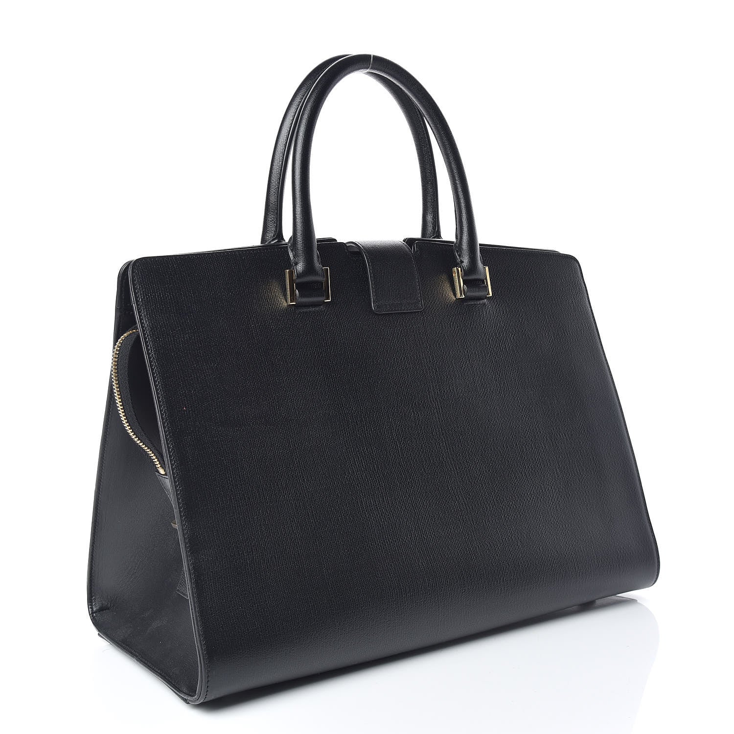 Saint Laurent Textured Calfskin Medium Classic Y Cabas Black 3 of 9