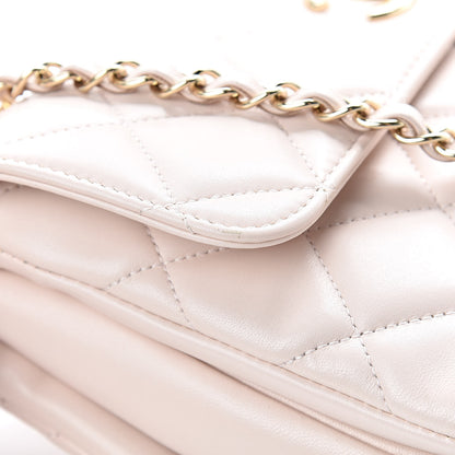 Chanel Lambskin Quilted Small Trendy CC Flap Dual Handle Bag Light Pink 16 of 17