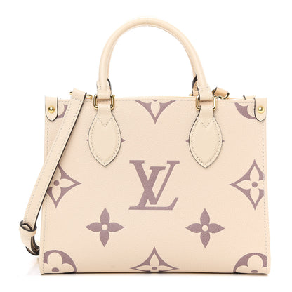 Louis Vuitton Empreinte Monogram Giant Onthego PM Creme Bois De Rose 1 of 9