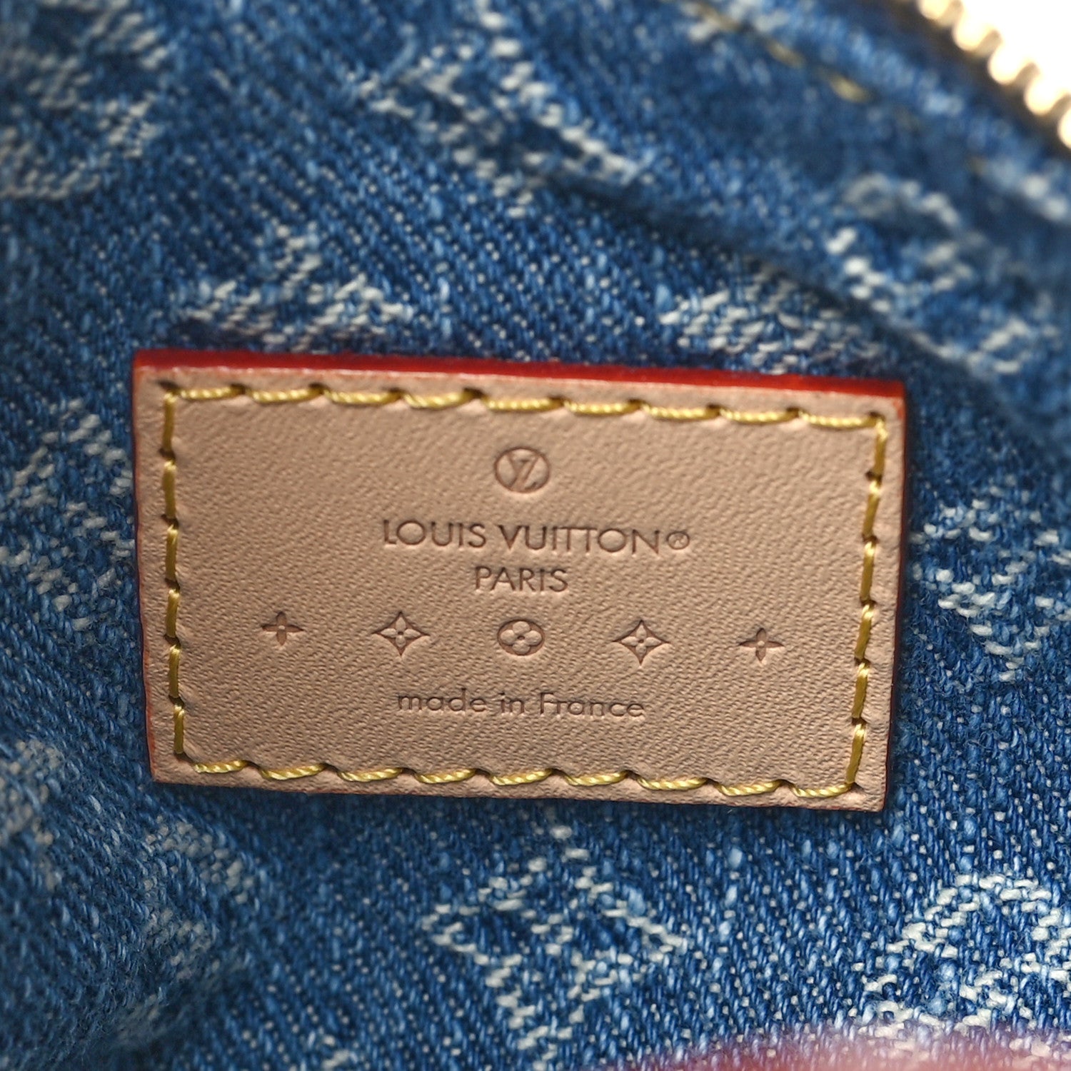 Louis Vuitton Monogram Denim Hills Pochette Blue 6 of 10