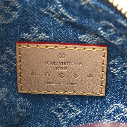 Louis Vuitton Monogram Denim Hills Pochette Blue 6 of 10