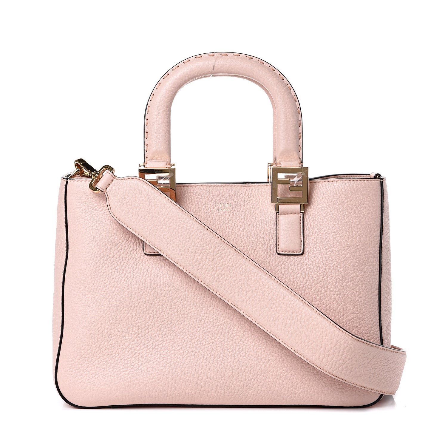 Cuoio Romano Selleria Small FF Tote Cipria
