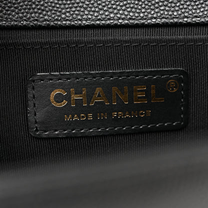 Chanel Caviar Quilted Medium Boy Flap Black 6 of 10