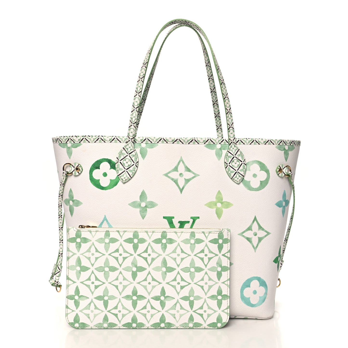 Monogram Giant By The Pool 2.0 Neverfull MM Jade
