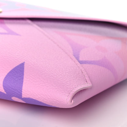 Louis Vuitton Monogram Giant Spring In The City Kirigami Pochette Set Sunrise Pastel Sunset Kaki 9 of 10