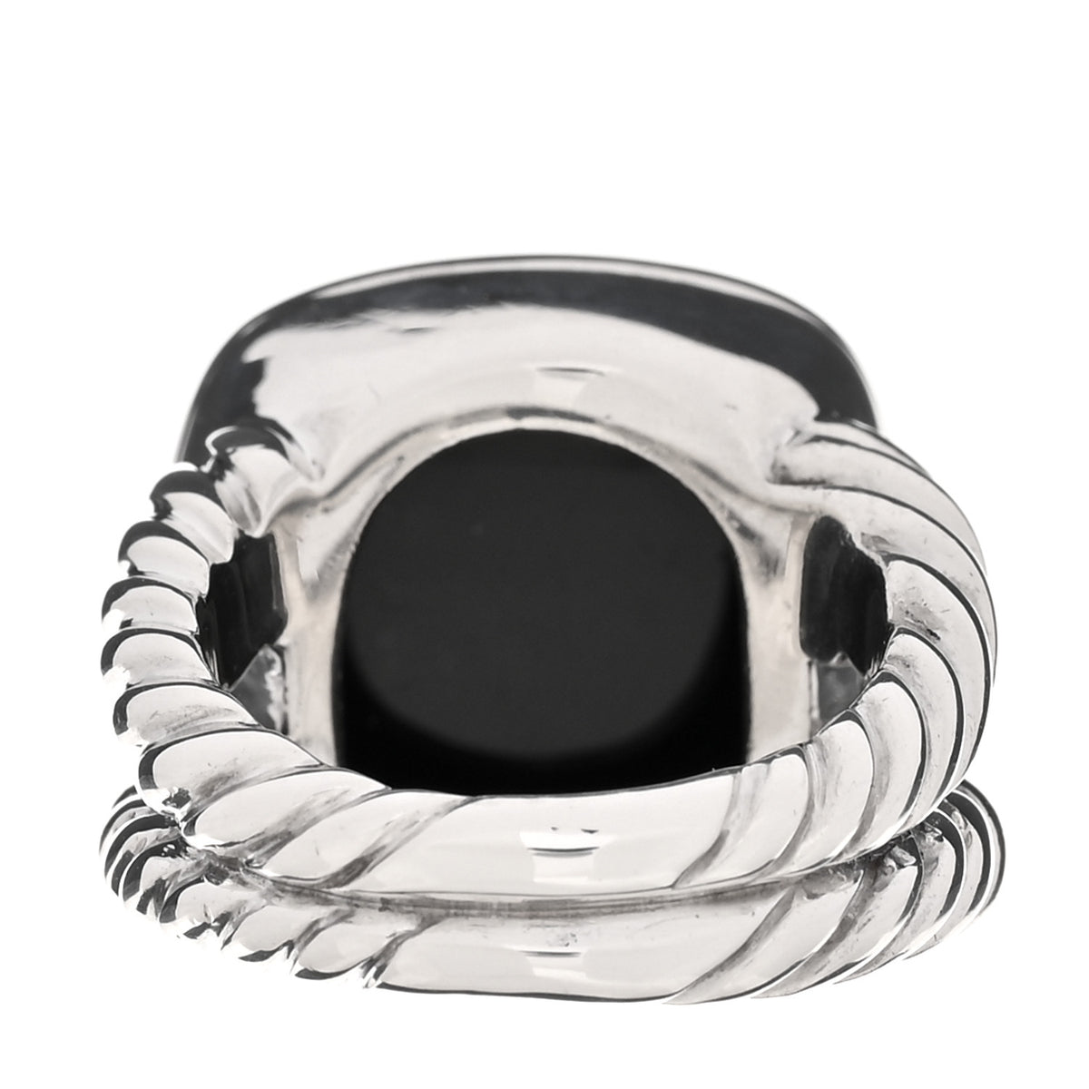 Sterling Silver Black Onyx 14mm Albion Ring 52 6