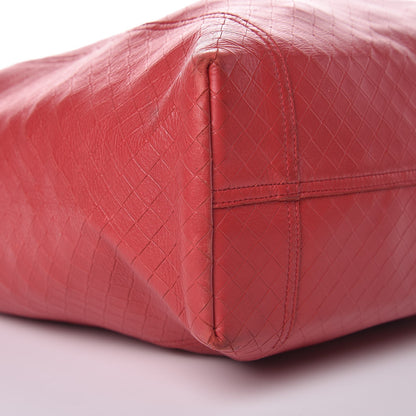 Bottega Veneta Calfskin Intrecciomirage Tote Red 9 of 10
