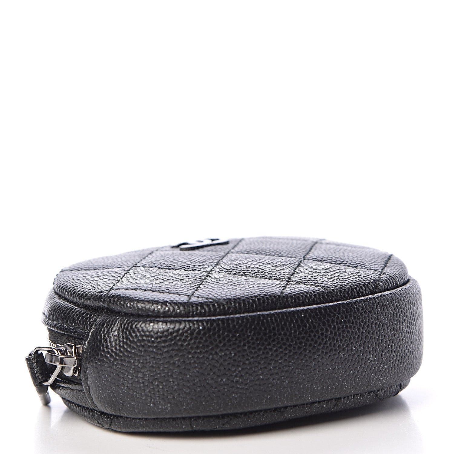 Chanel Iridescent Caviar Quilted Zip Around Classic Coin Purse Black 4 of 7