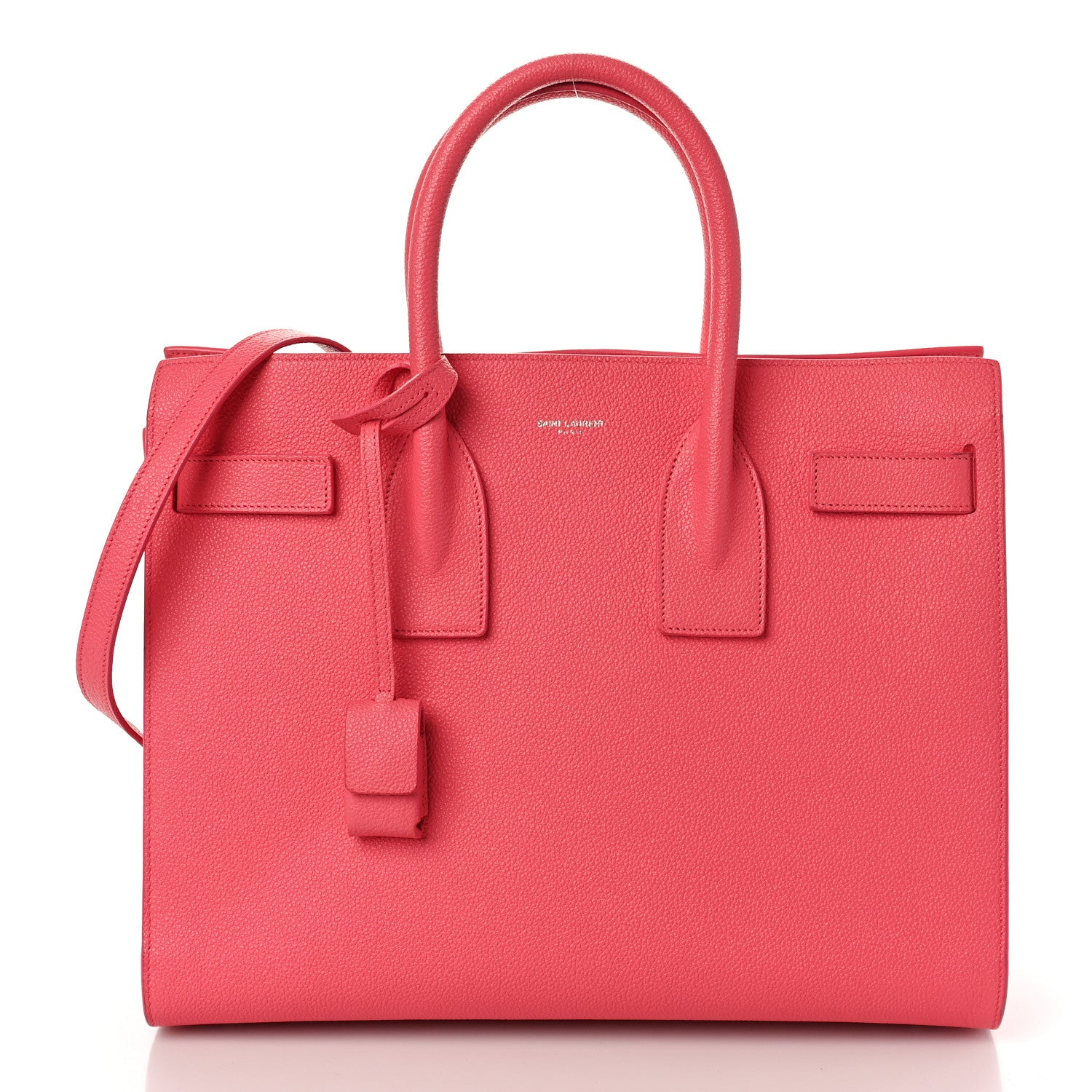 Saint Laurent Grained Calfskin Small Sac De Jour Rose Clair 3 of 10