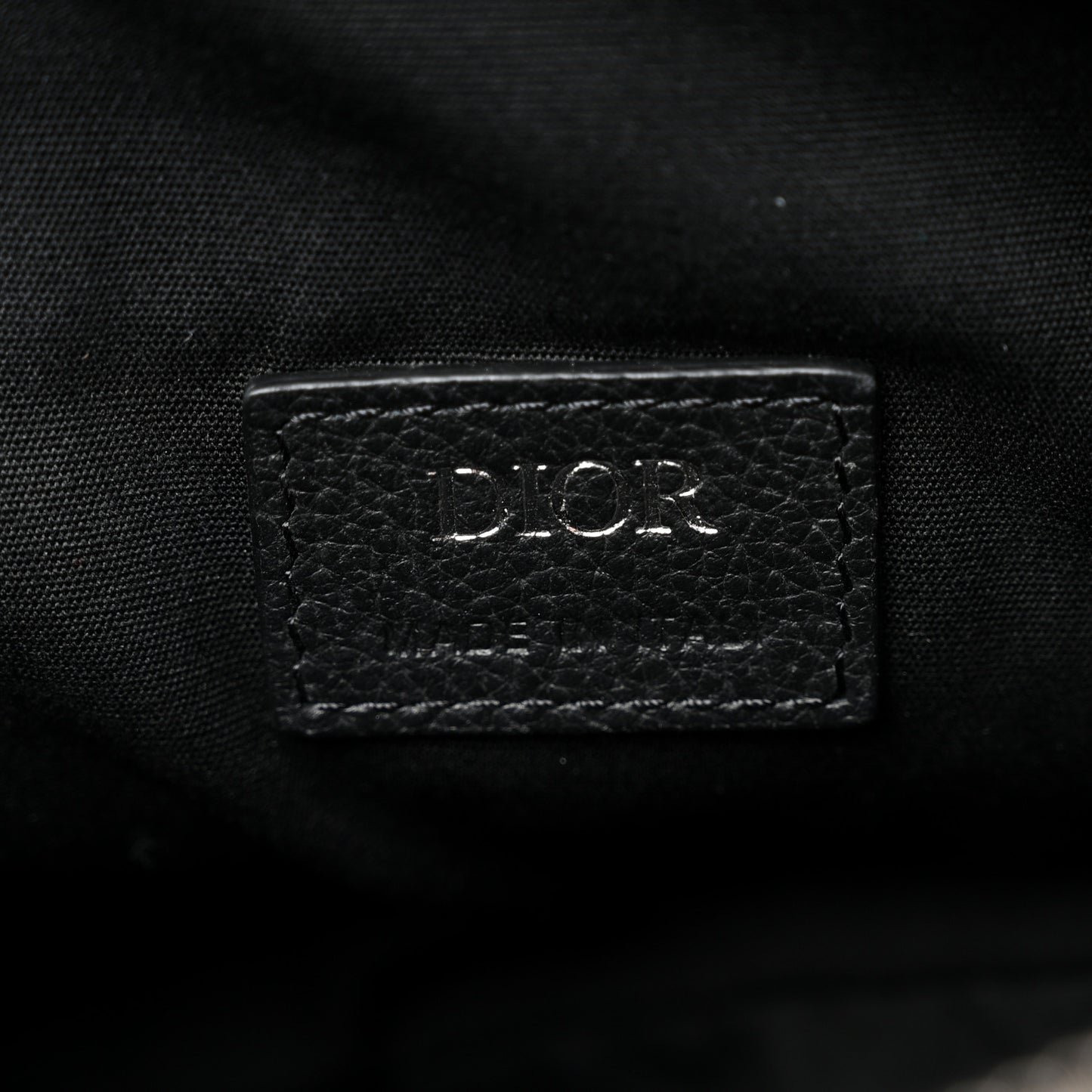 Oblique Mens Saddle Bag Black Blue