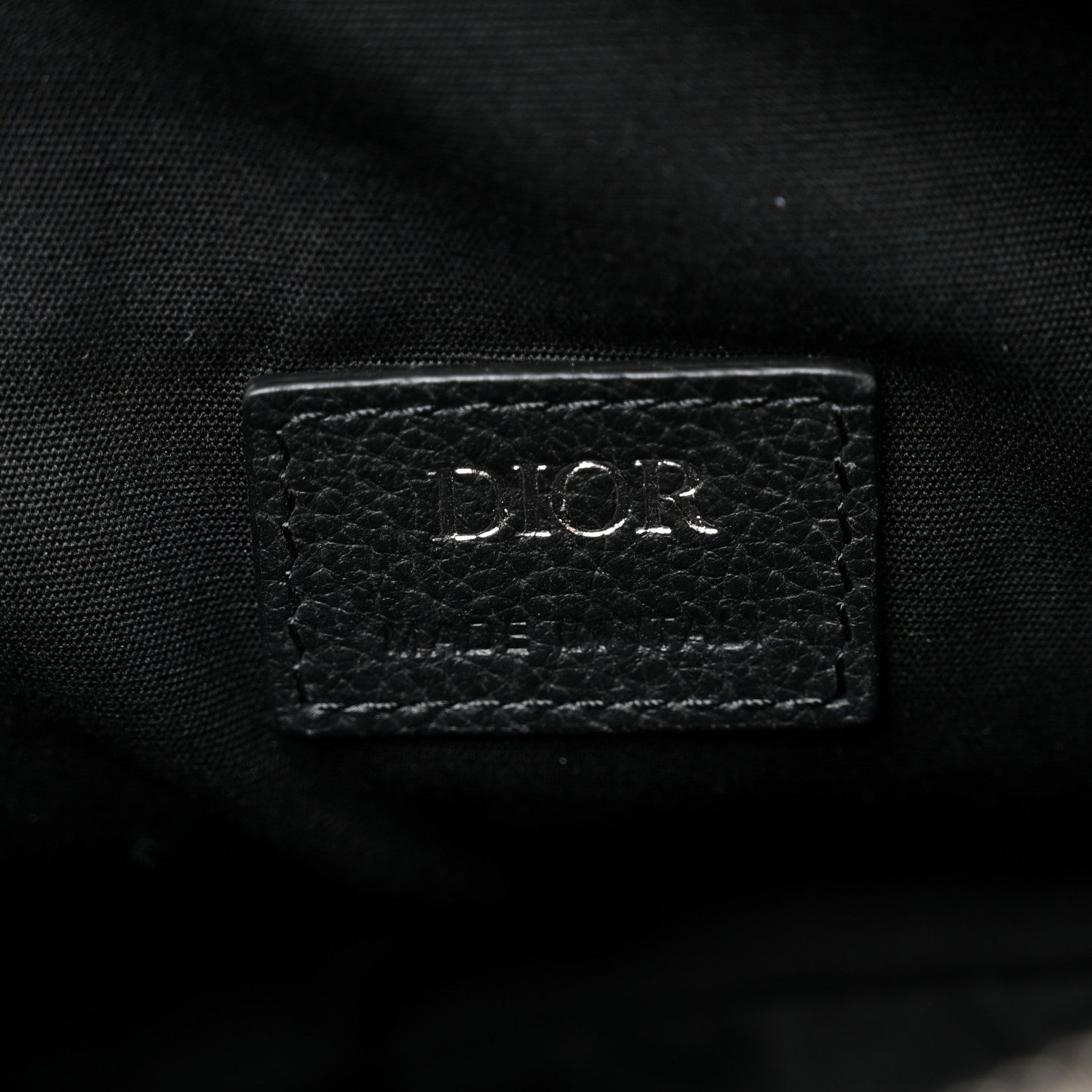 Christian Dior Oblique Mens Saddle Bag Black Blue 6 of 9