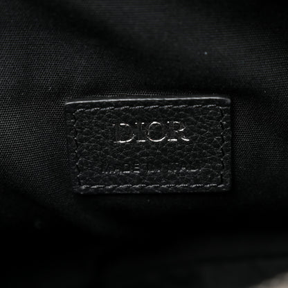 Christian Dior Oblique Mens Saddle Bag Black Blue 6 of 9