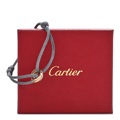 Cartier 18k Pink Yellow White Gold Trinity Adjustable Cord Bracelet Grey 4 of 4