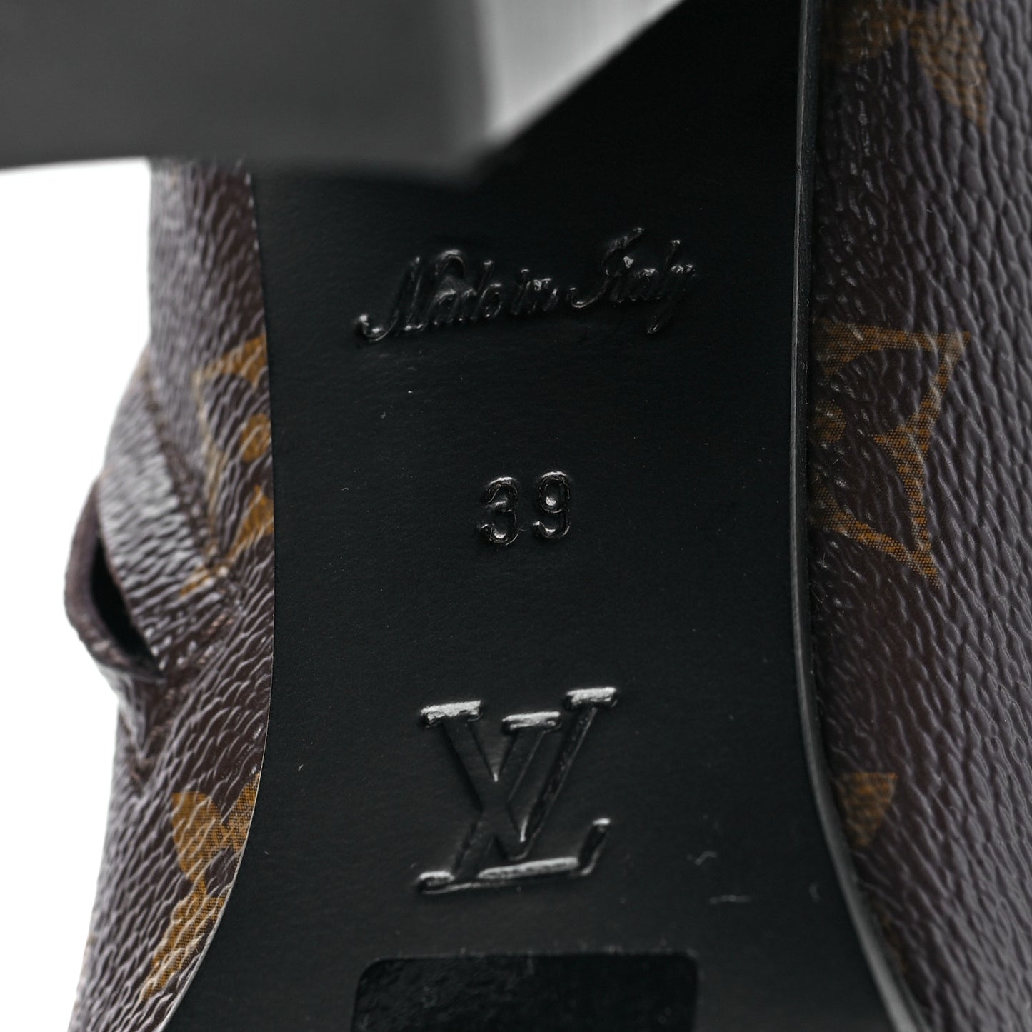 Patent Calfskin Monogram Star Trail Ankle Boots 39 Black