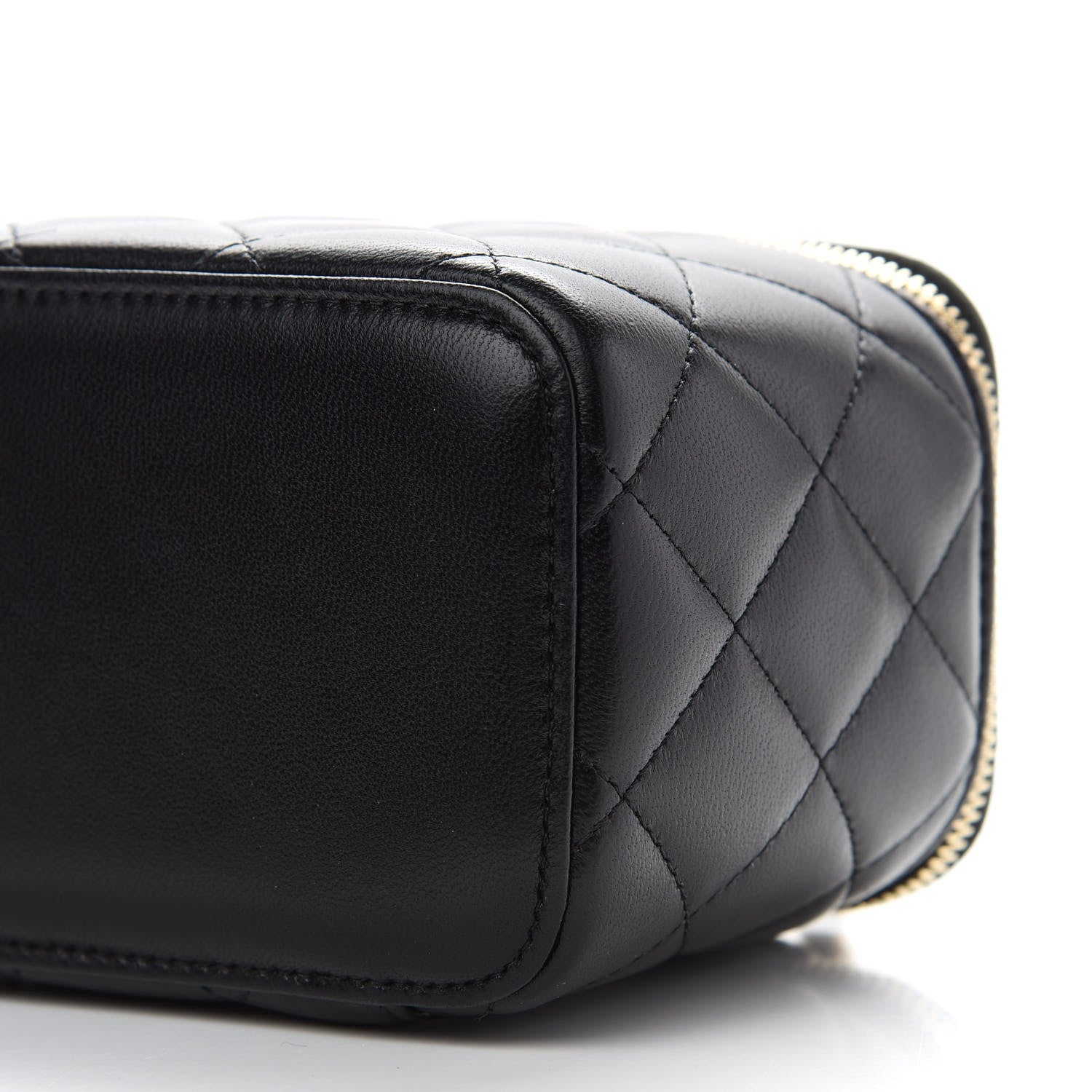 Chanel Lambskin Quilted Trendy Small Vanity Case With Chain Black 9 of 9