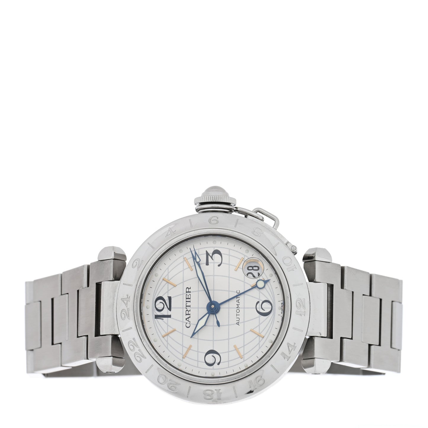 Stainless Steel 35mm Pasha GMT Automatic Watch