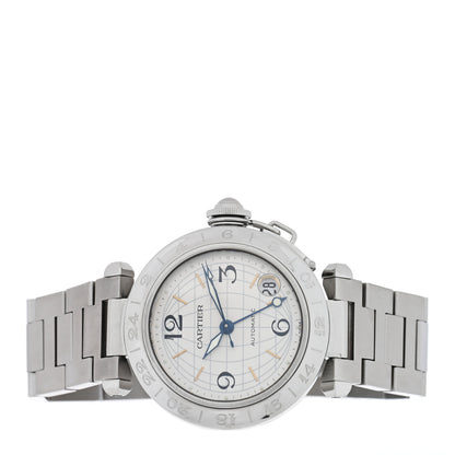 Cartier Stainless Steel 35mm Pasha GMT Automatic Watch 2 of 5