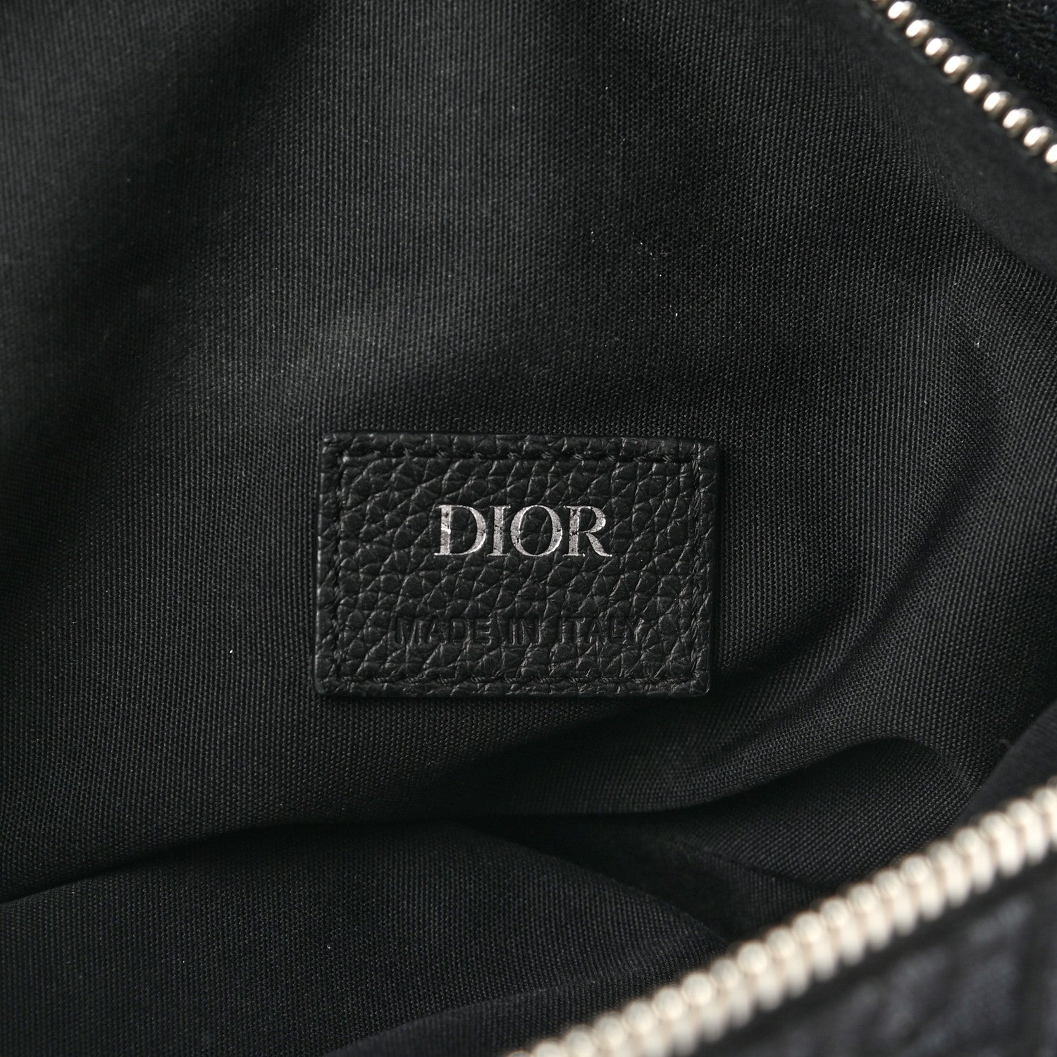 Christian Dior Oblique Mens Saddle Bag Black Blue 6 of 12