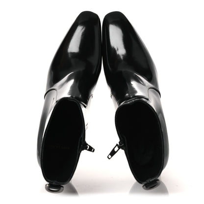Saint Laurent Vitello Marilyn Betty 70 Ankle Zip Boots 38.5 Black 2 of 10