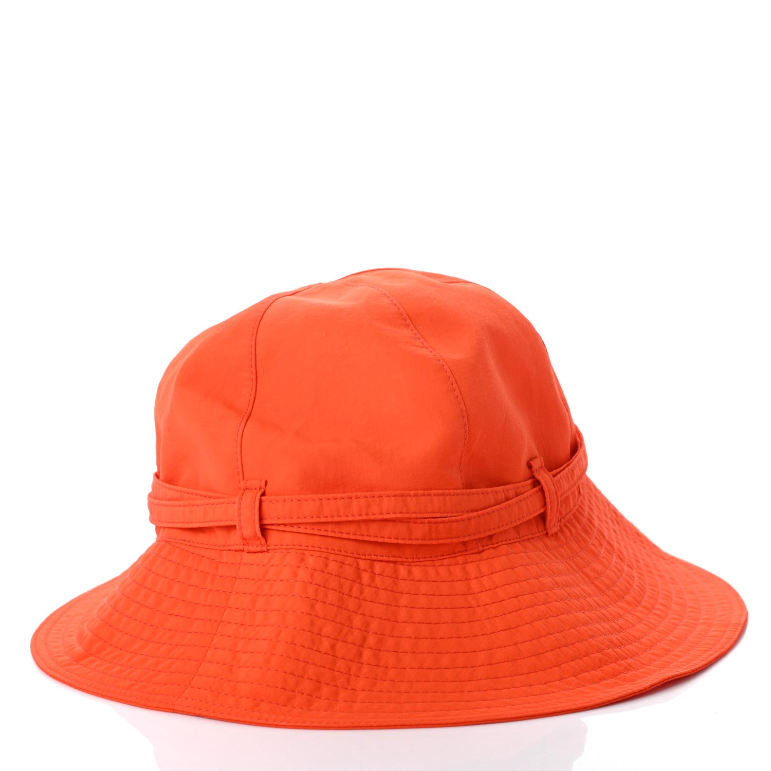 Hermes Polyester Nylon Bucket Hat 59 Orange 4 of 8