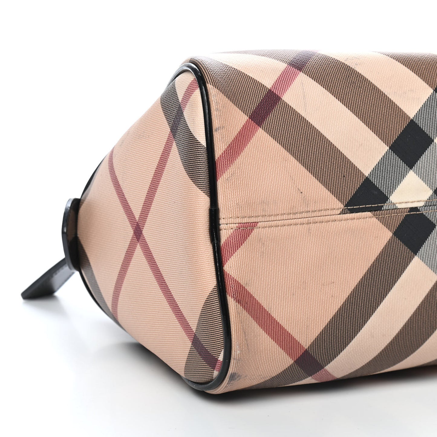 Supernova Check Patent Small Chester Bowling Bag Black