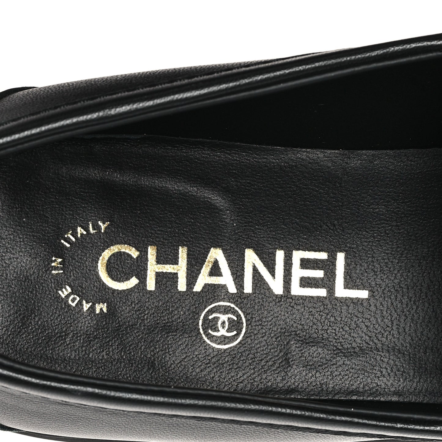 Lambskin Quilted CC Turnlock Loafers 40.5 Black