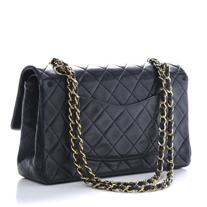 Chanel Lambskin Quilted Medium Double Flap Black 3 of 11