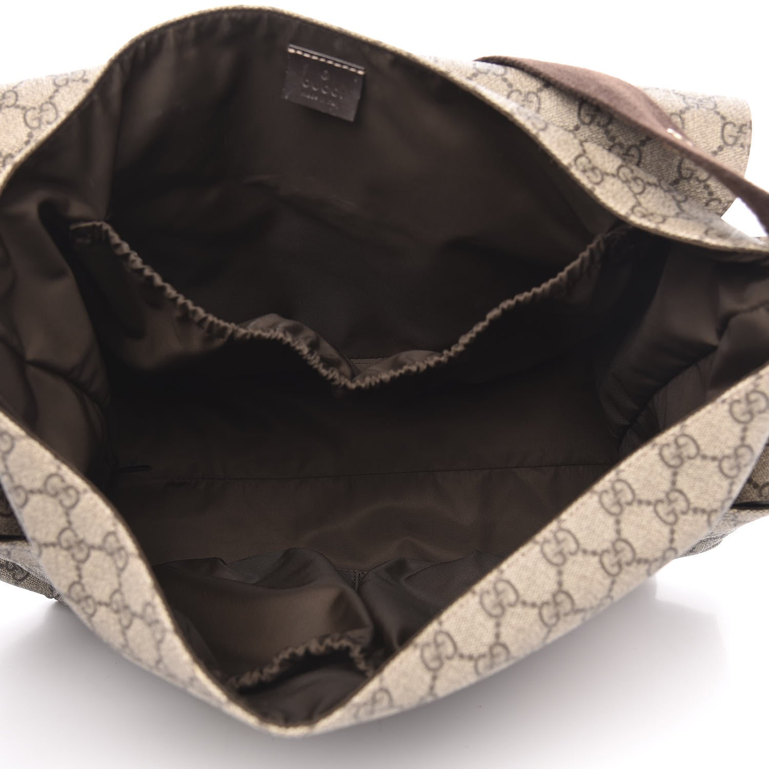 Gucci GG Plus Monogram Messenger Diaper Bag Dark Brown 5 of 12