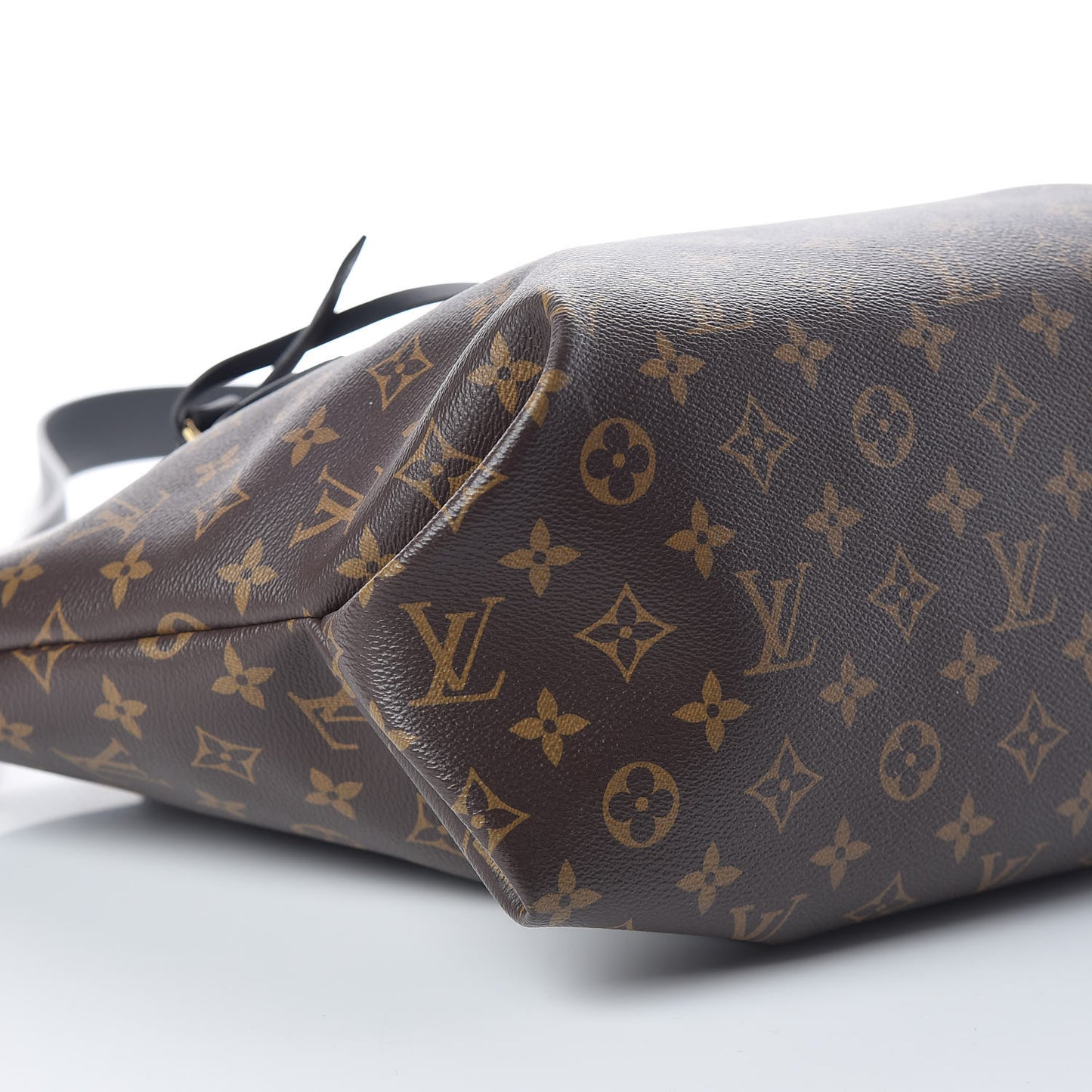 Monogram Flower Zipped Tote MM Black