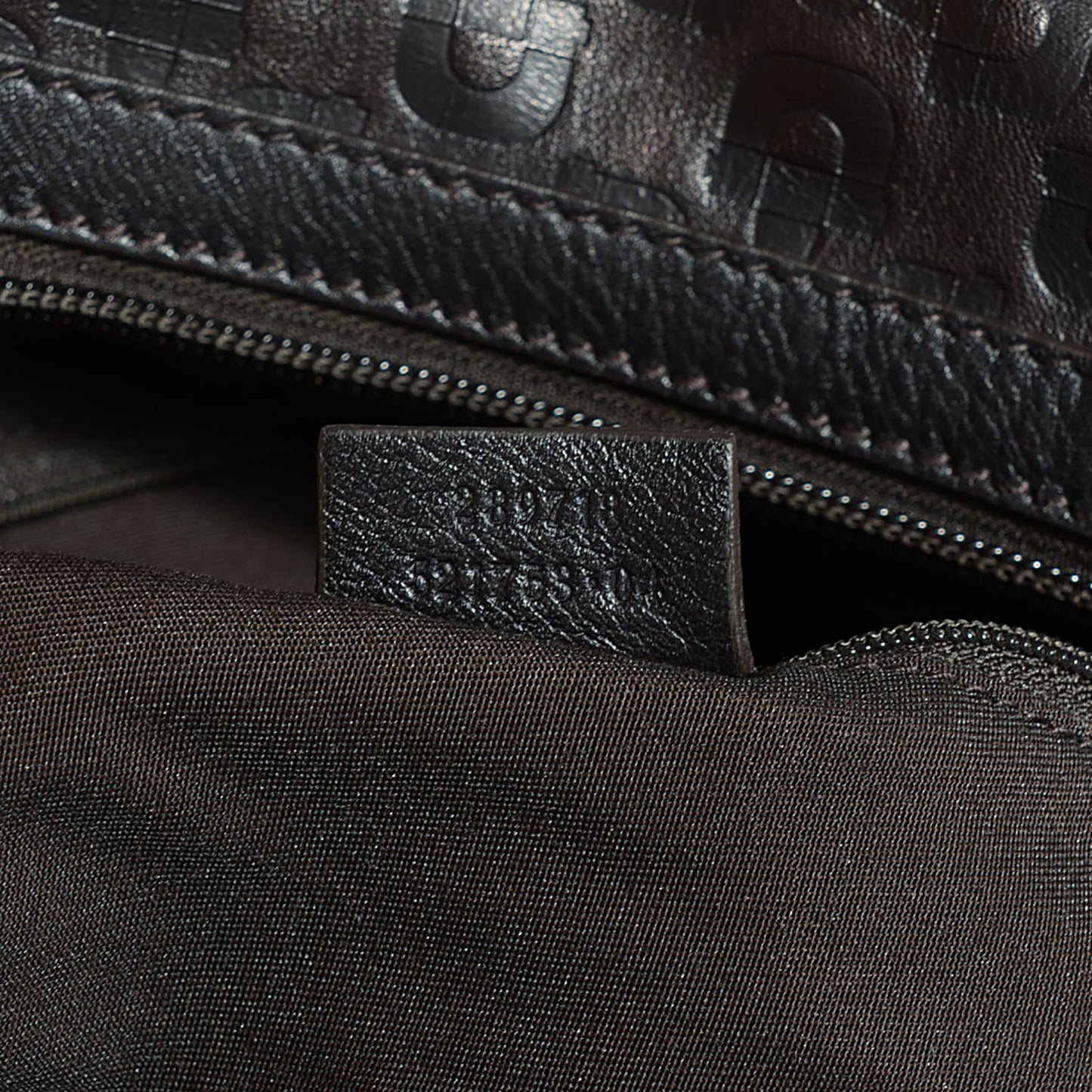 Calfskin Embossed Horsebit Nail Boston Dark Brown