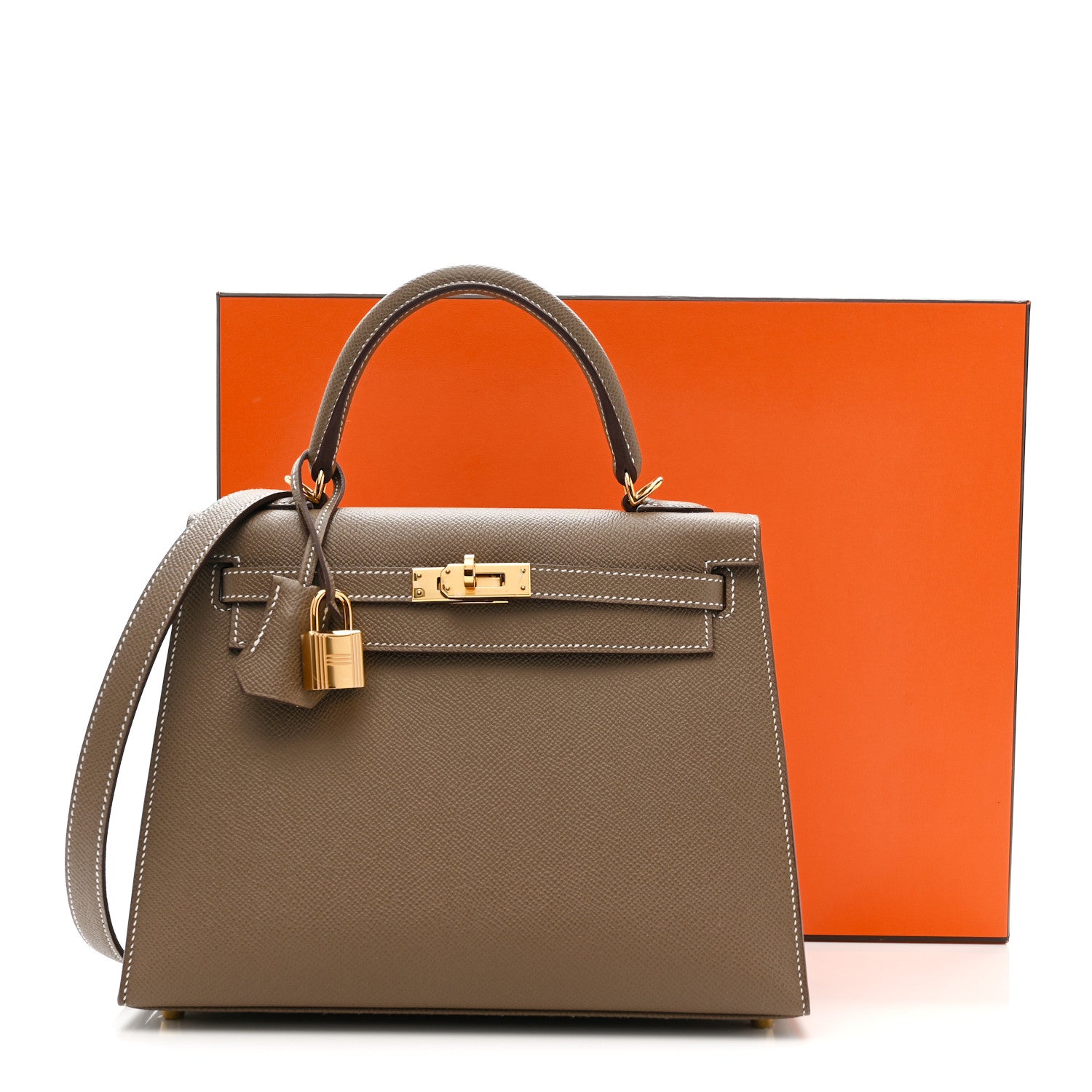 Hermes Epsom Kelly Sellier 25 Etoupe 11 of 11