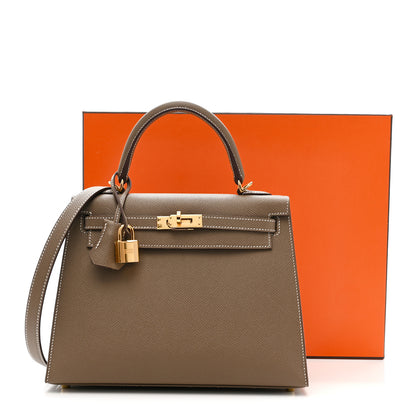 Hermes Epsom Kelly Sellier 25 Etoupe 11 of 11