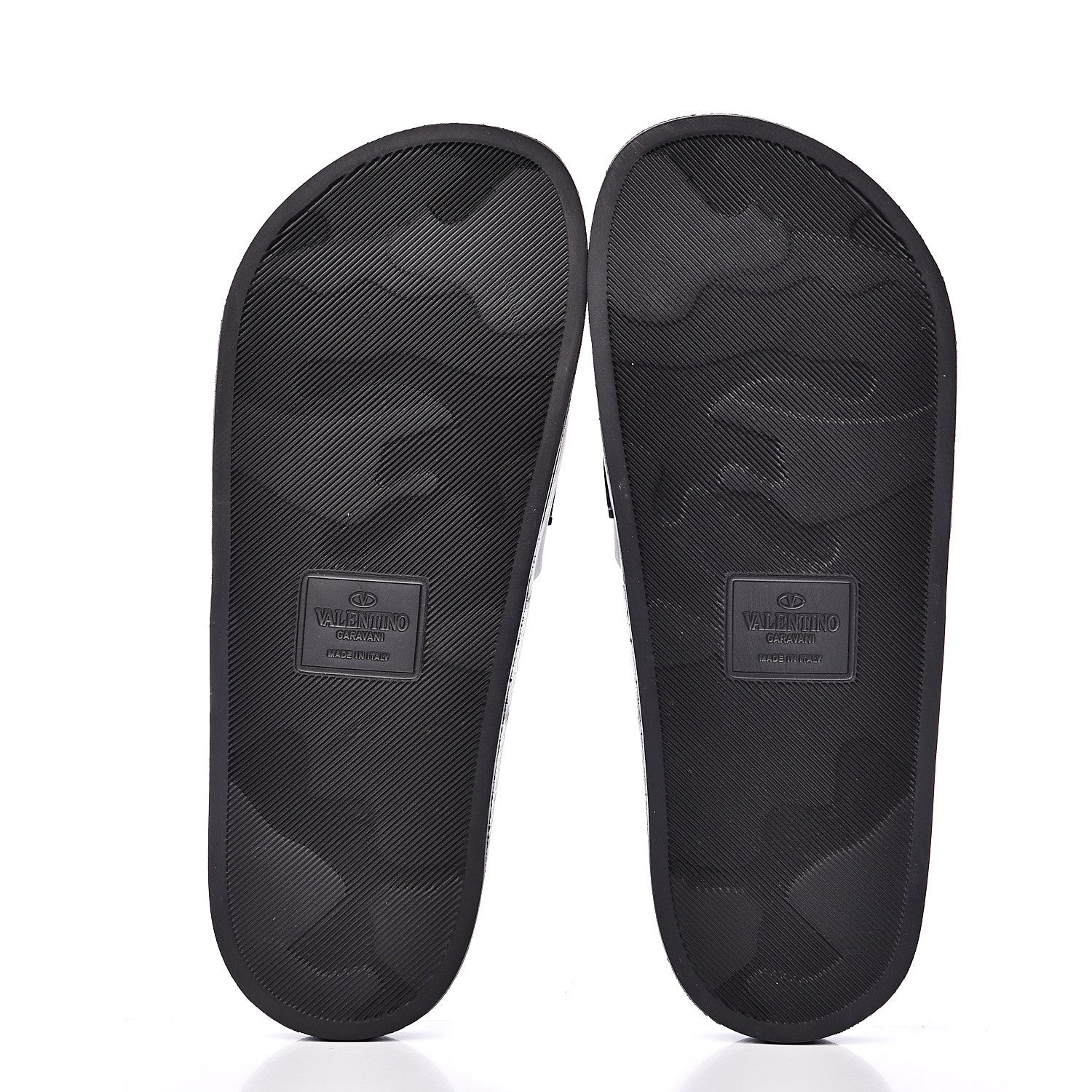 Valentino Garavani Rubber VLTN Pool Slide Sandals 39 Black 5 of 8