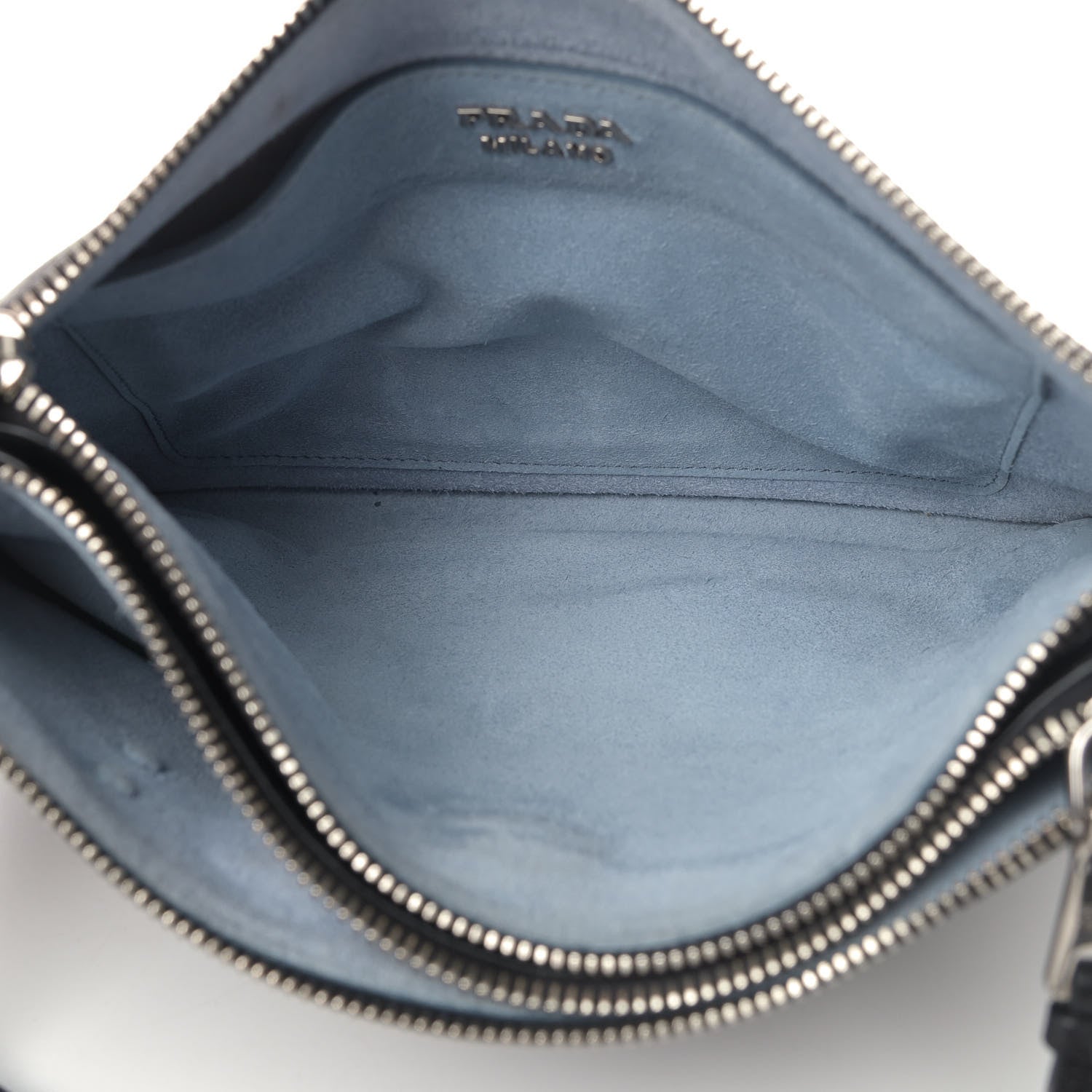Prada Glace Calf Etiquette Crossbody Black Astrale 4 of 5