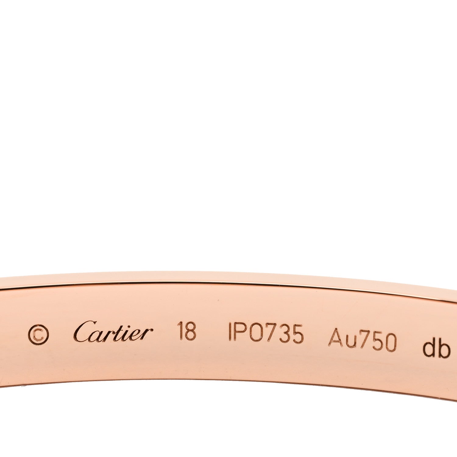 Cartier 18K Pink Gold LOVE Bracelet 18 3 of 4