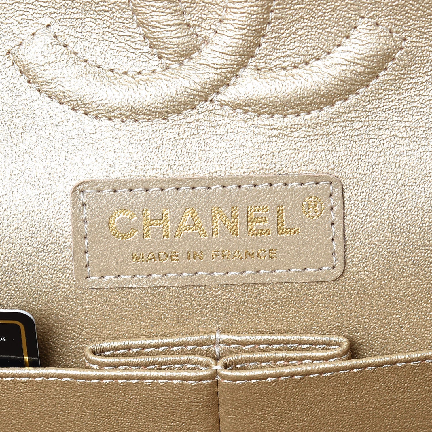 Chanel Nylon Quilted Medium Cat Emoticon Double Flap Navy Gold 7 of 12