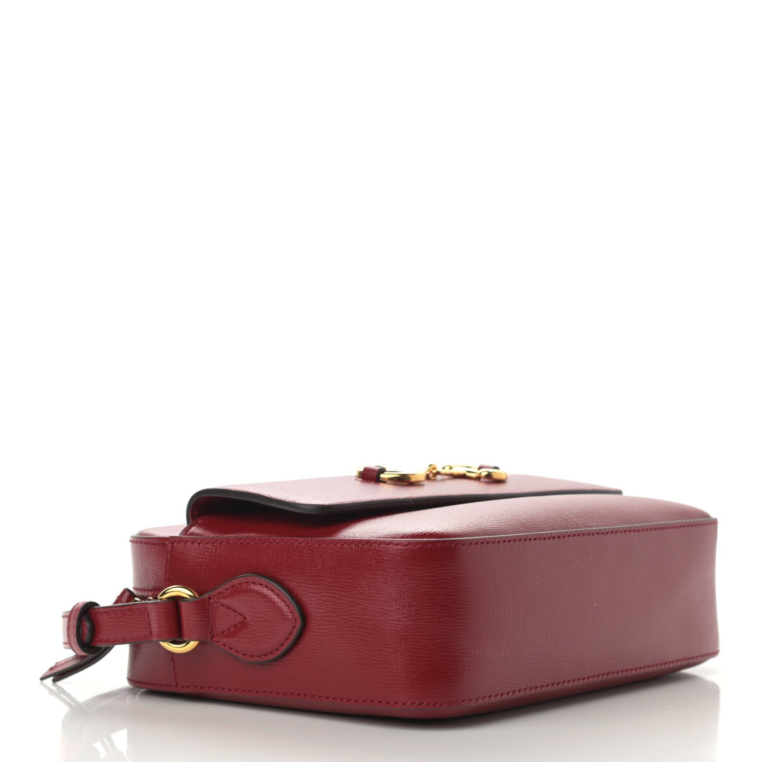 Gucci Azalea Calfskin Small Horsebit 1955 Shoulder Bag New Cherry Red 4 of 10