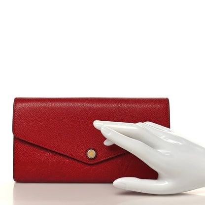 Louis Vuitton Empreinte Sarah Wallet NM Cherry 2 of 8
