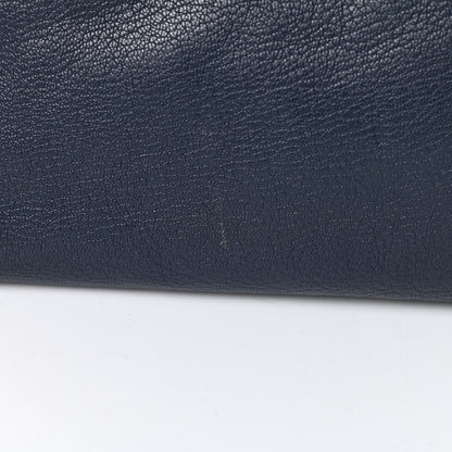 Balenciaga Chevre Silver Metallic Edge Hardware Mini City Bleu Nuit Dark Sea 13 of 13