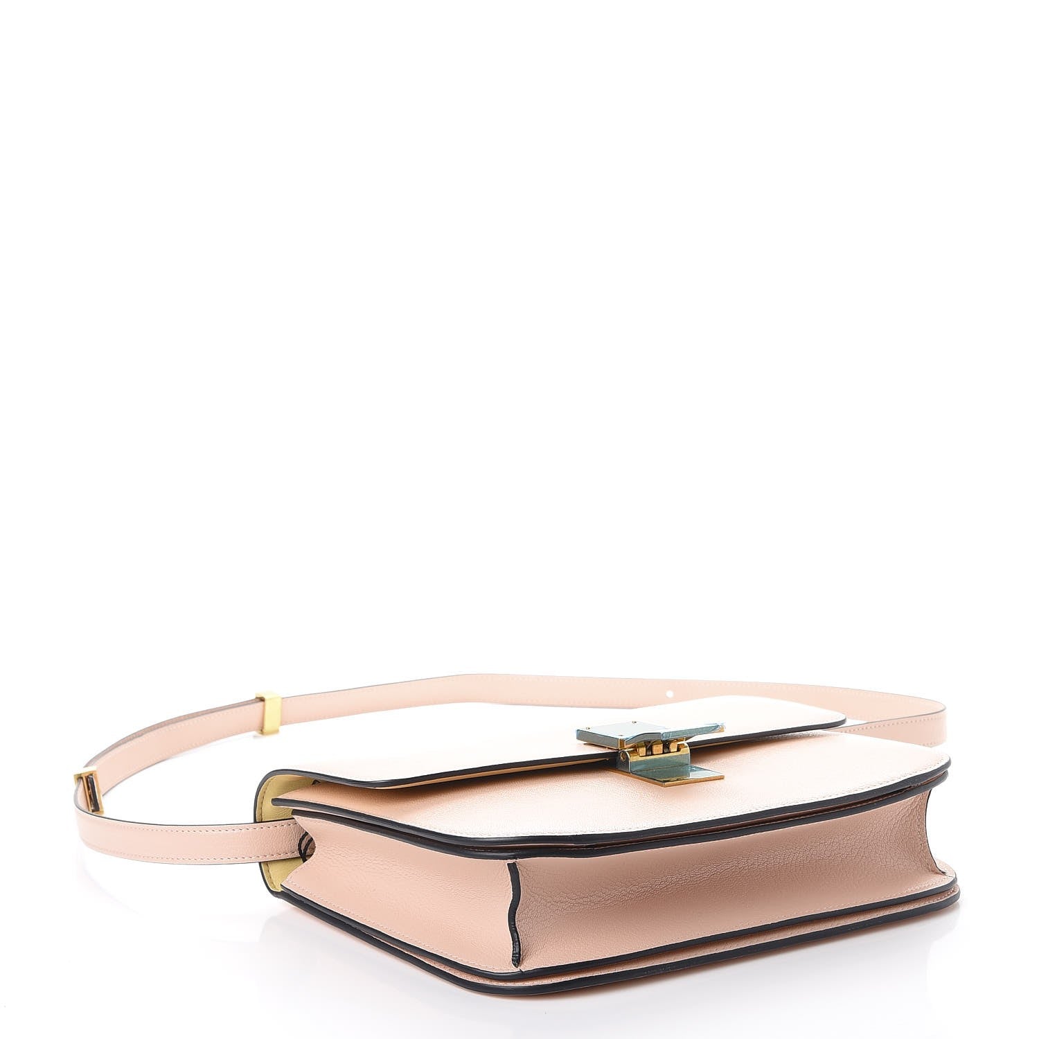 Celine Shiny Goatskin Medium Classic Box Flap Bag Blush 4 of 8